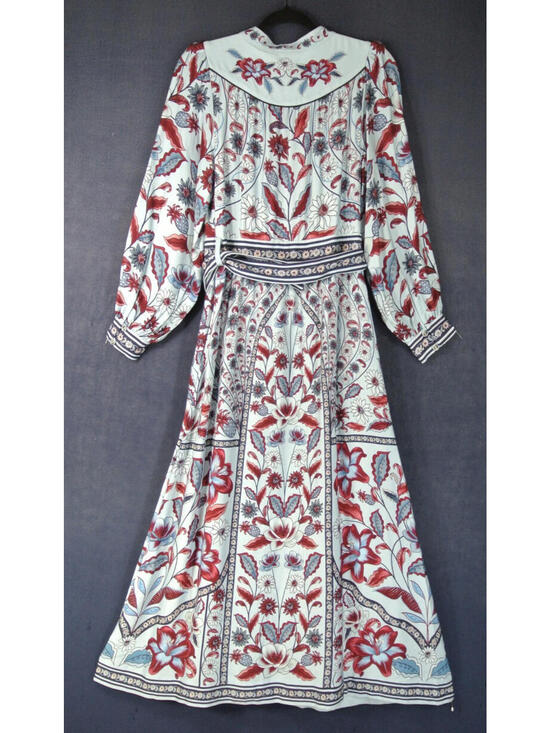 NEW, Farm Rio Marcelle Soft Blue Maxi Dress in Blue Sz M #MD1578 - Picture 6 of 9